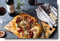 Pizza & Seghesio wine